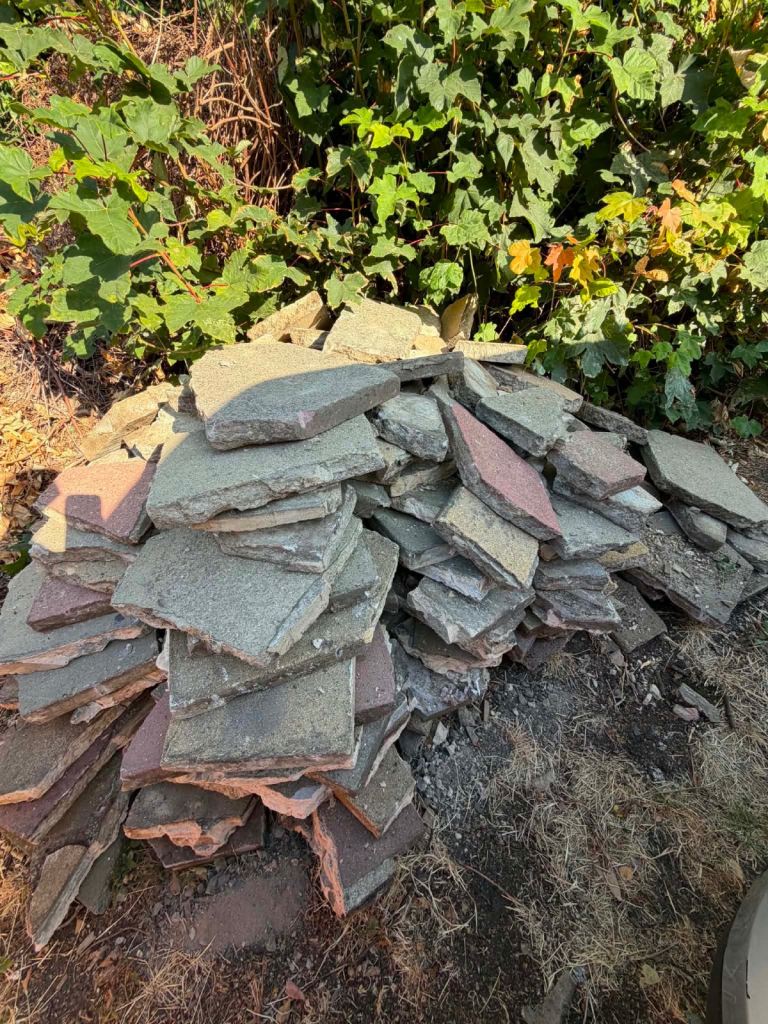 Free garden pavers - crazy paving