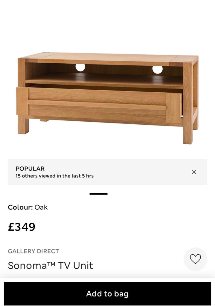 Marks & Spencer Sonoma Oak TV Unit