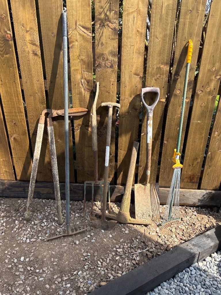 Selection of garden tools 