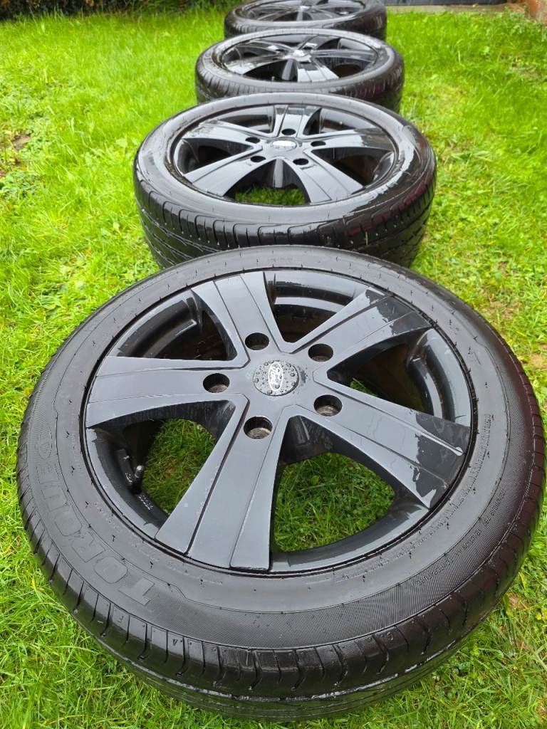 18"ALLOY WHEELS for FORD TRANSIT CUSTOM, TOURNEO CUSTOM, TRANSIT VAN PCD 5x160 in v g condition 