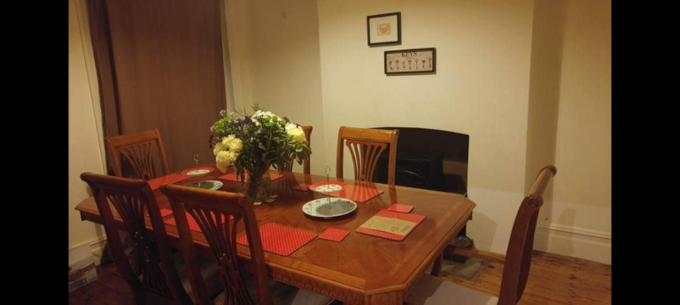 Dining room set table chairs & display