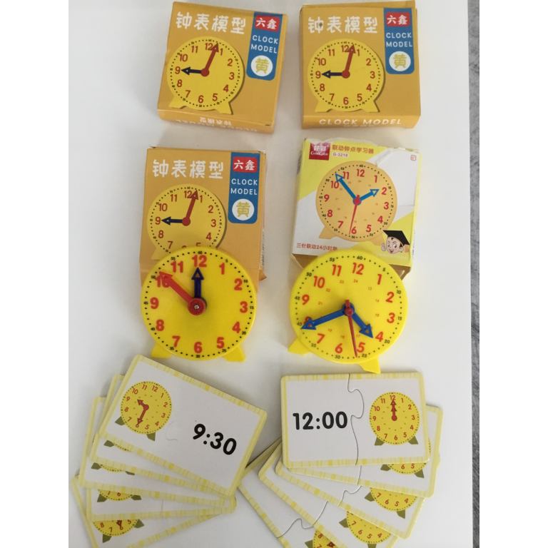 Telling Time, Clocks, Cards, for kids learning teaching 