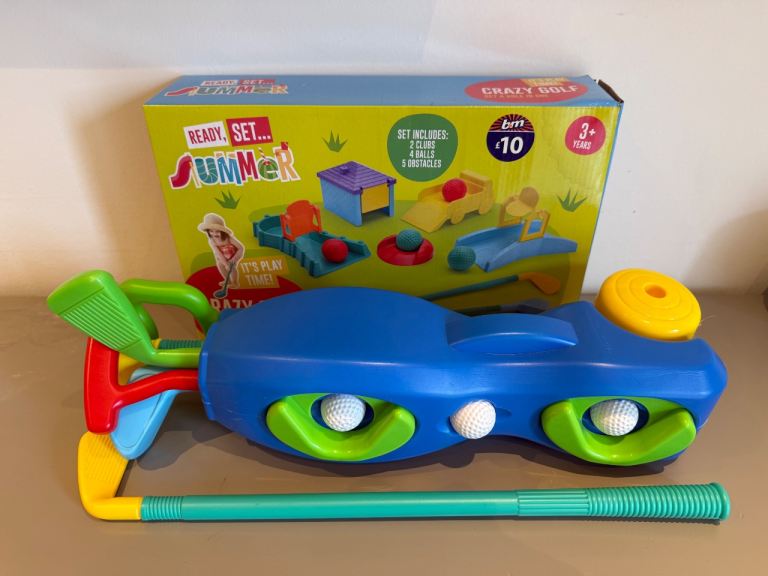 Kids toy Golf clubs and Crazy Golf Set