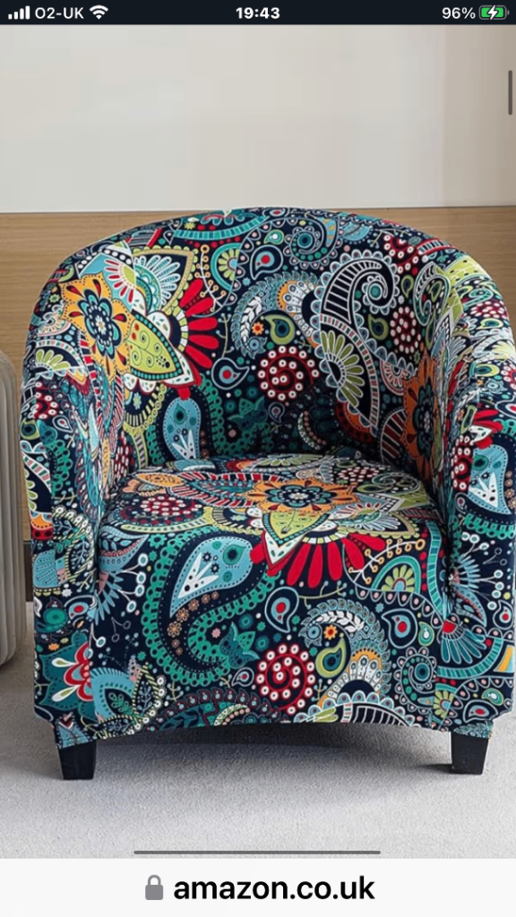 Stylish Multicoloured Tub Chair - 
