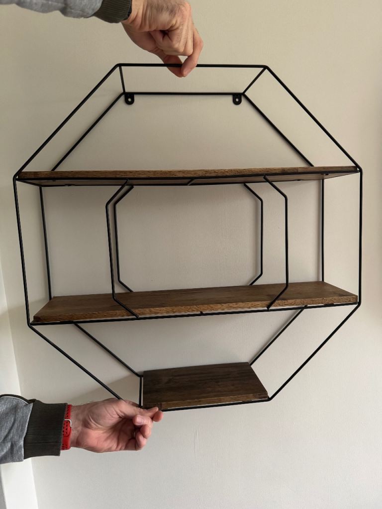 Wall shelf frame