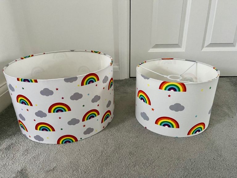 2 x Bespoke Lampshades, Immaculate Condition