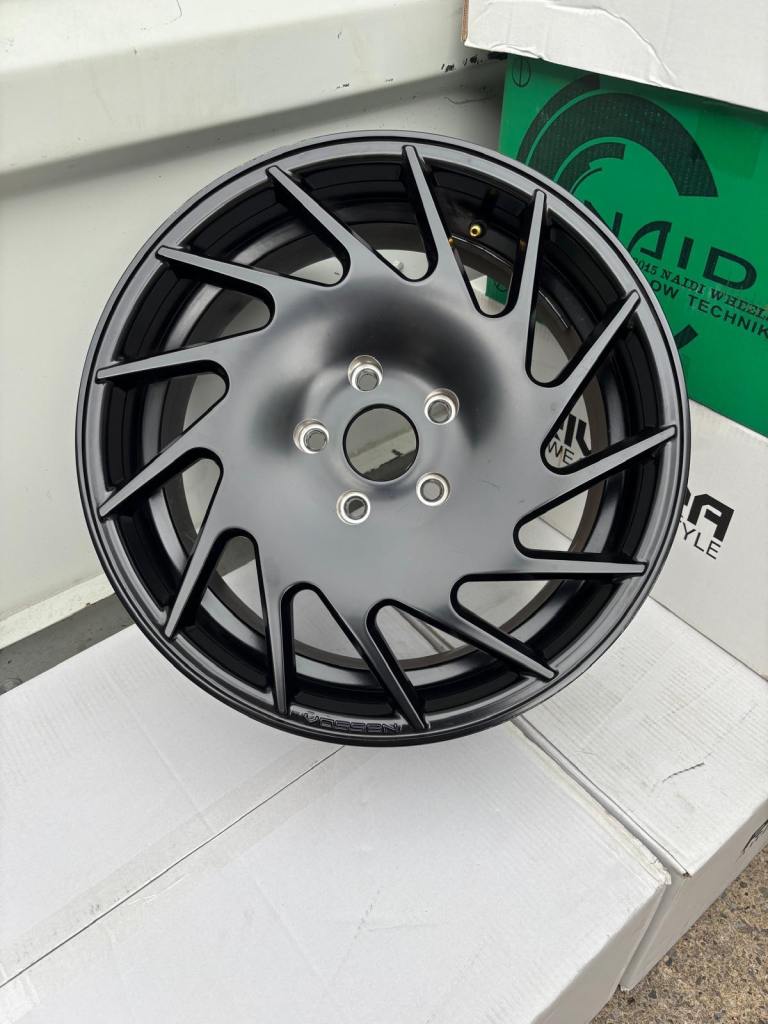 18” Vossen 5X112 Alloy Wheels Matt Black Audi VW Mercedes