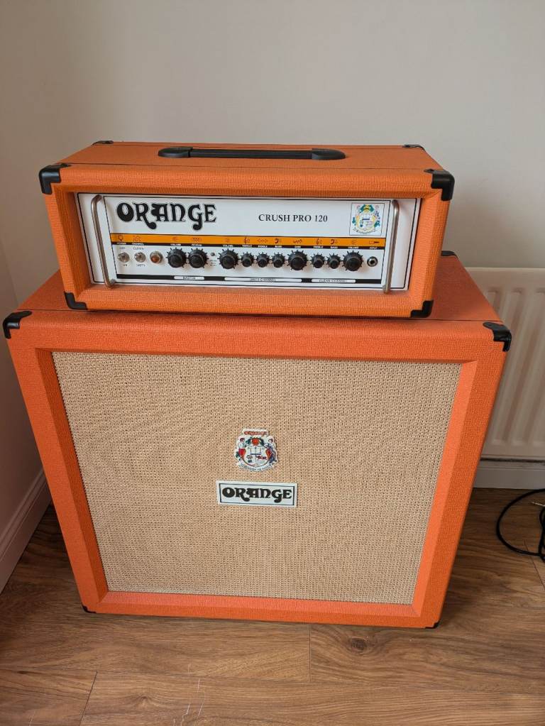Orange Crush Pro 120 Guitar Amp Head and PPC-412 Cabinet 