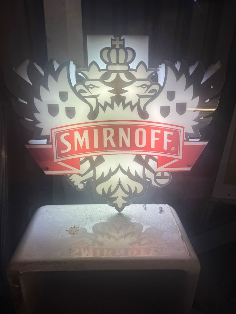 Smirnoff light up sign