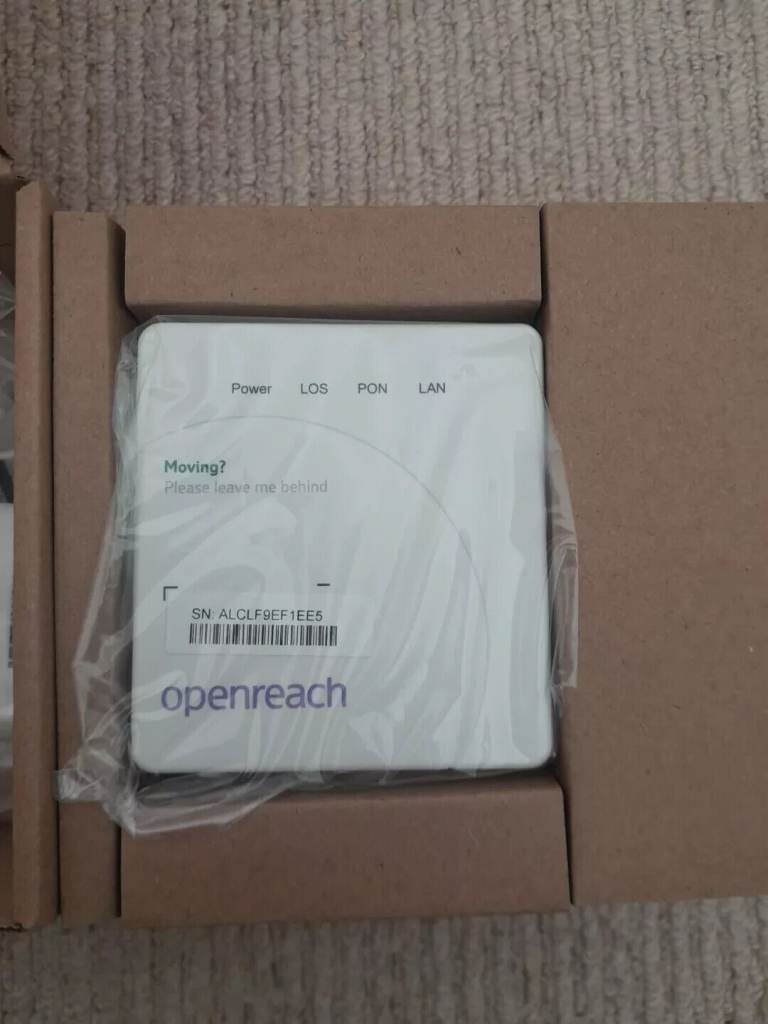 Nokia-ONT G-010G-Q Openreach Optical Fibre GPON Terminal BNIB