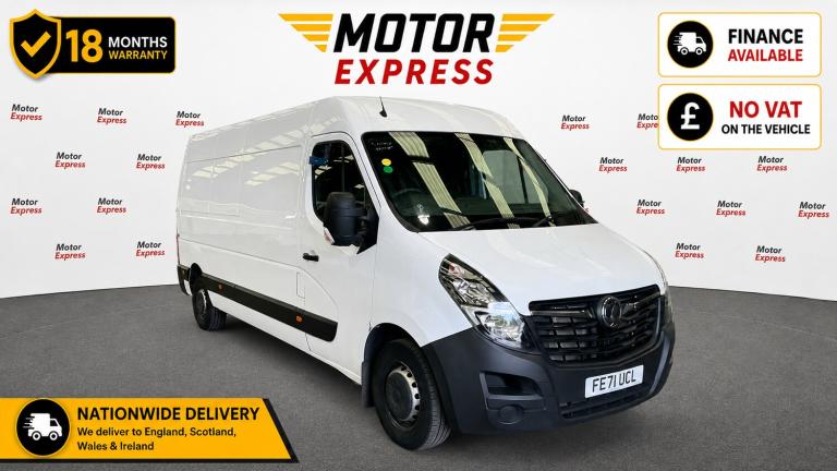 2021 Vauxhall Movano 2.3 Turbo D 150ps H2 Van PANEL VAN Diesel Manual