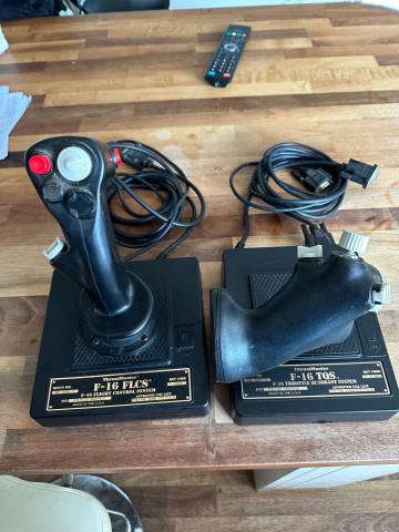 Thrustmaster F-16 FLCS & TQS Flight Control System - Complete Set