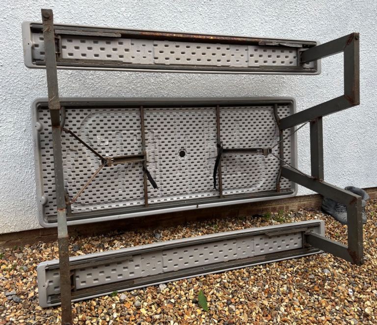 Lifetime Folding Picnic Table with Benches – Fair Condition