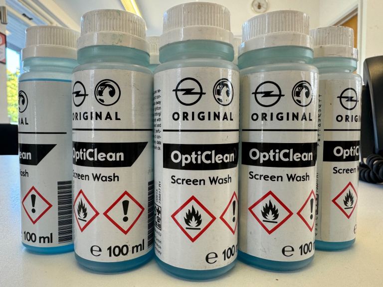 11 x 100ml NEW screenwash bottles by original Vauxhall 