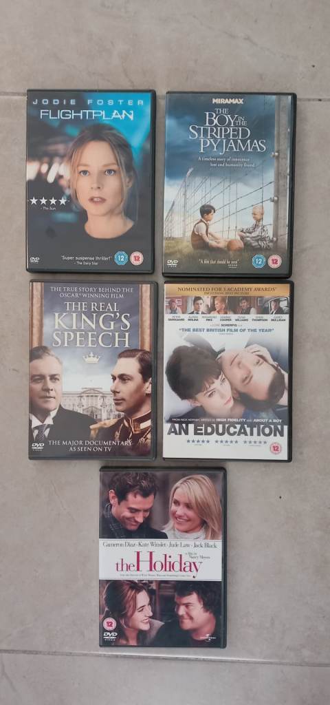 DVD Movie Bundle - 5 Certificate 12 Films, Good Condition