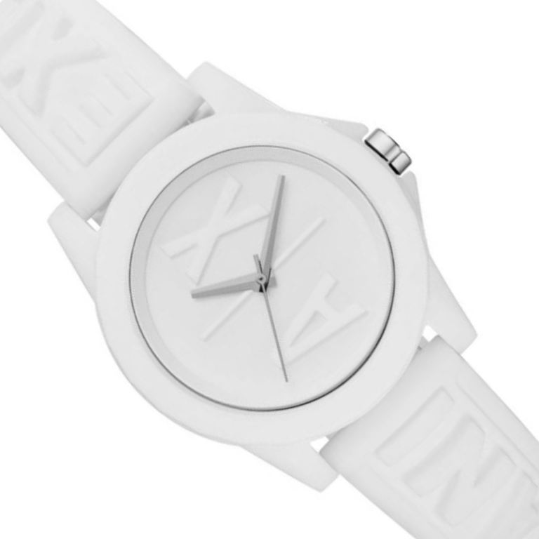 Armani Exchange Ladies White Silicone Strap Watch