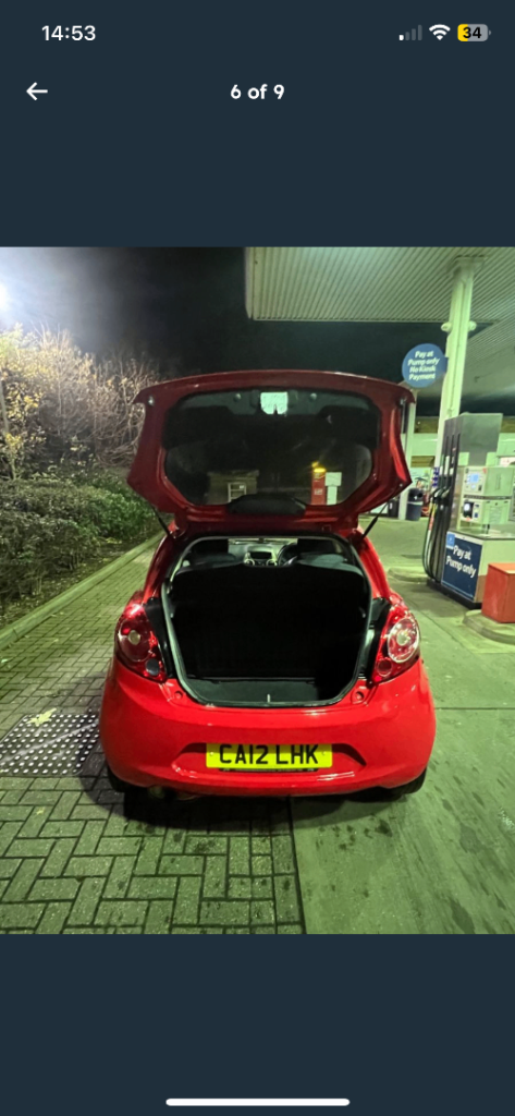 Ford, KA, Hatchback, 2012, Manual, 1242 (cc), 3 doors