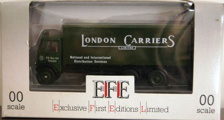 Exclusive First Editions Limited EFE E10501 AEC Mammoth 6 Wheel Box Van 'London Carriers' 