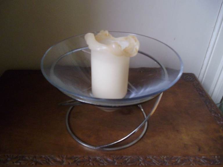 CONICAL  GLASS CANDLE / PLANT HOLDER 