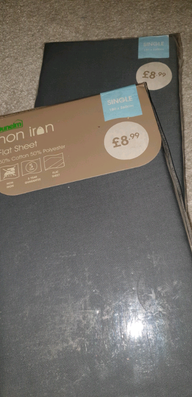 2x Non iron flat sheet