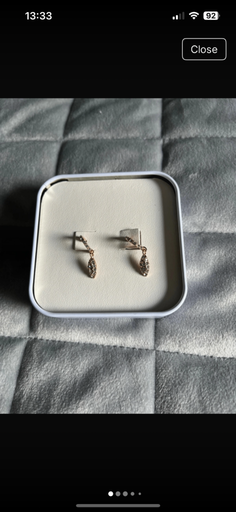 image for M & S Rose Gold pierced Earings 