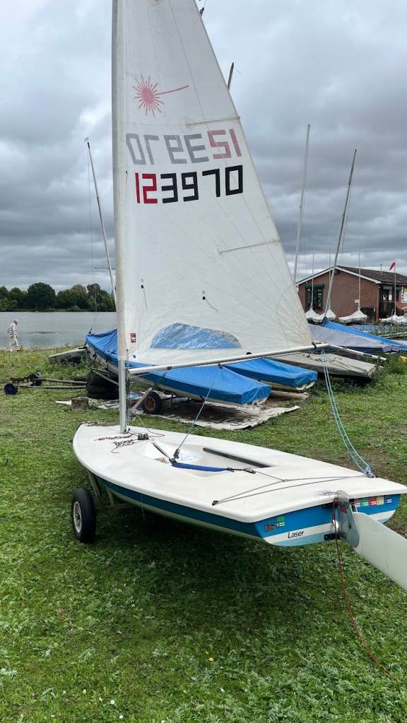 Laser Dinghy With Launch Trolley