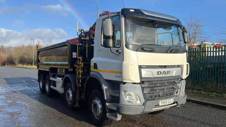 2019 (69) LEYLAND DAF CF 410 TIPPER GRAB. EPSILON M125L CRANE. 32 TON GVW