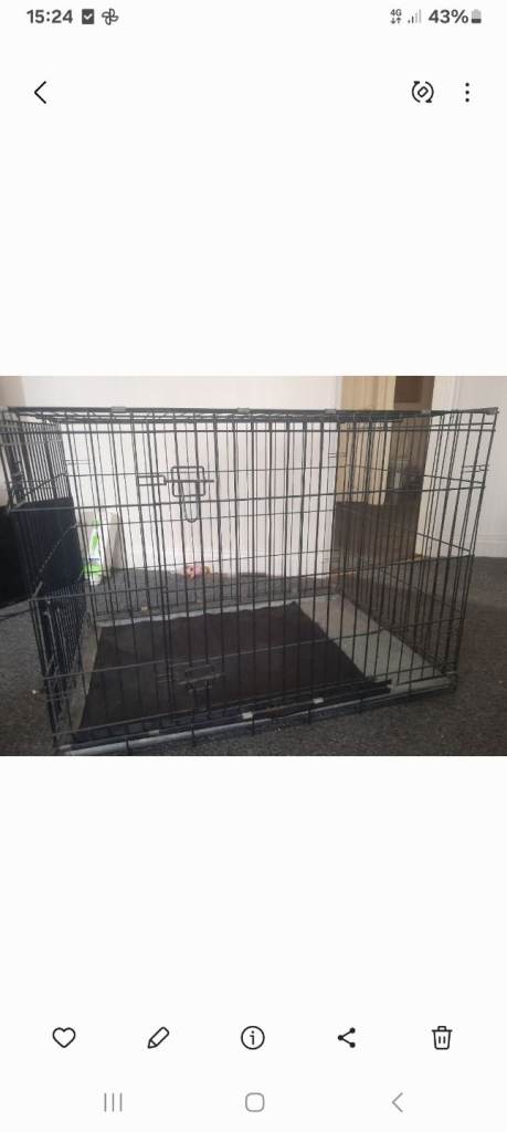 Large dog crate