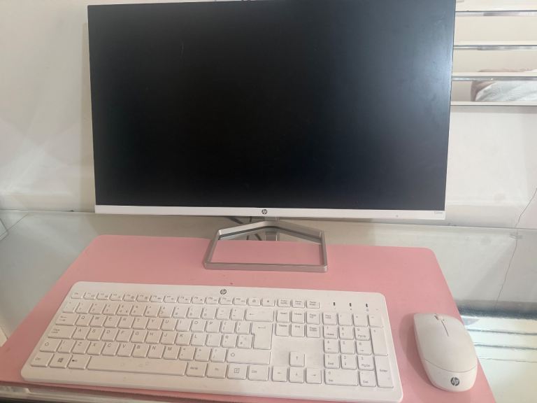 Monitor and Keyboard