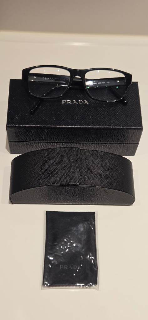 Prada Glasses VPR 23R Black Havana Frames (Prescription Lenses will need changing)