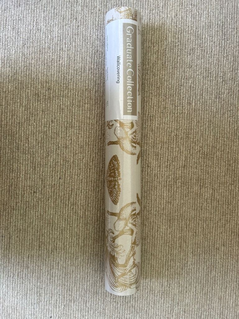 Graduate Collection Wallpaper - Gold and White, New Roll