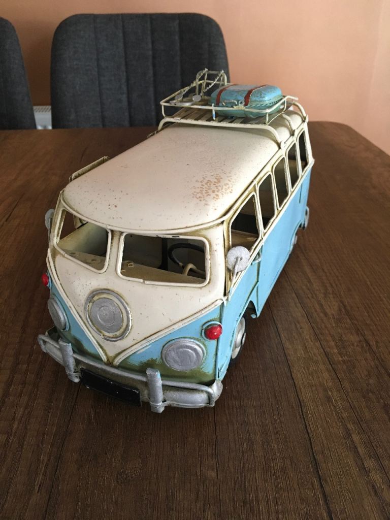 Rustic campervan model. 