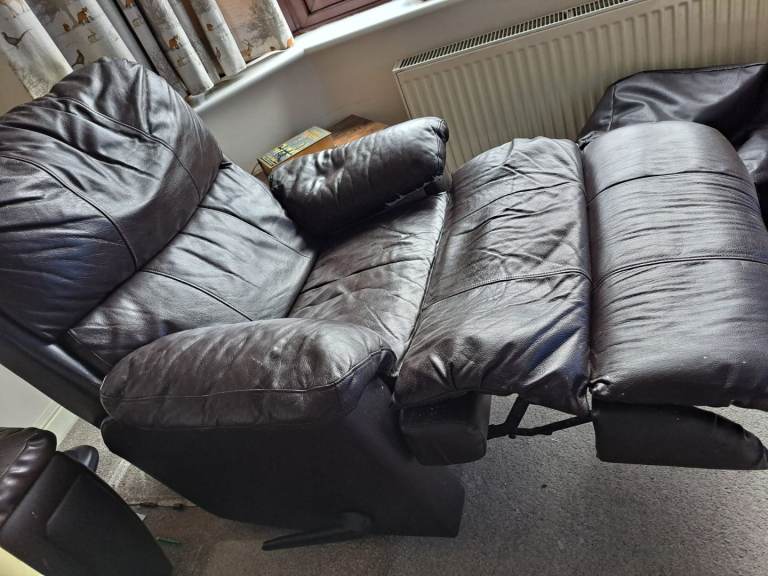 Faux Leather Reclining Armchair - Free