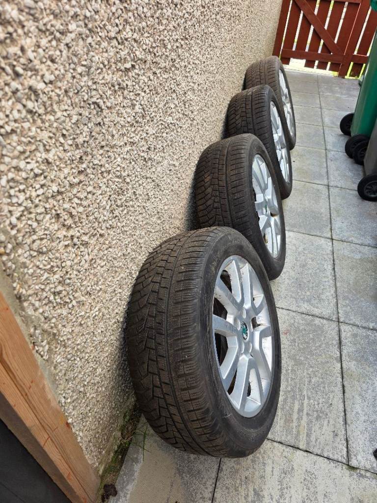 Winter Tyres with Skoda Alloys (4 x 225/55 R17)