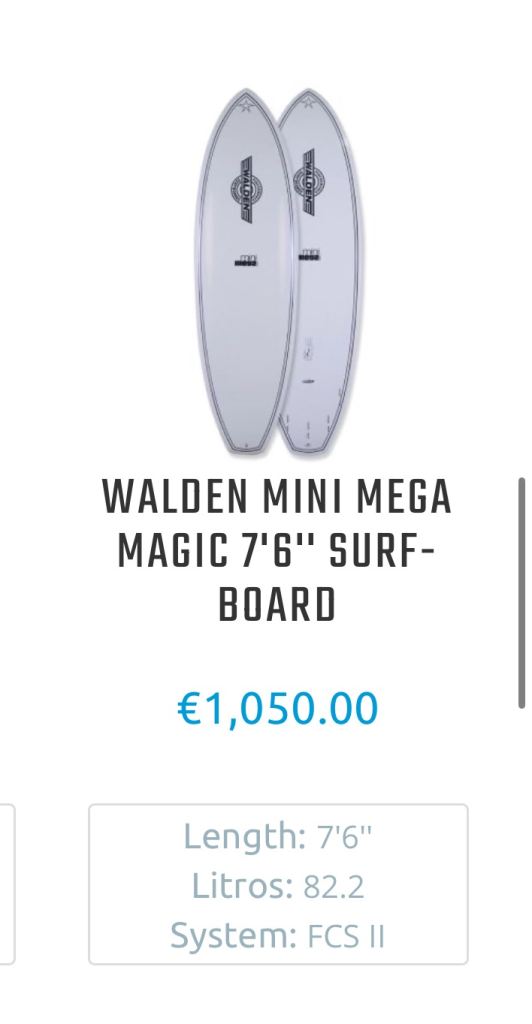 Walden Mini Mega Magic 7’6 Surfboard 