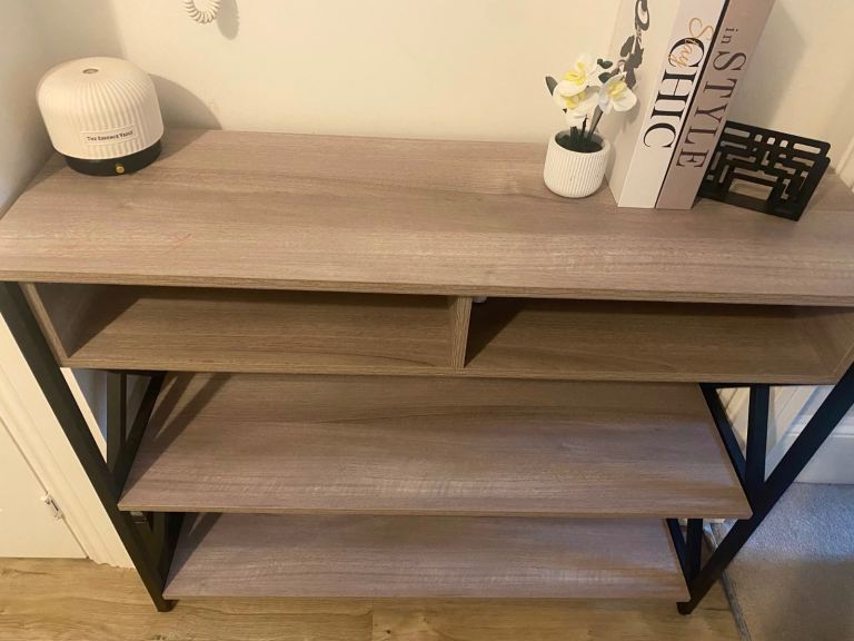 Oak console table