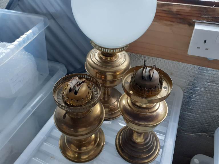image for brass oil lamps