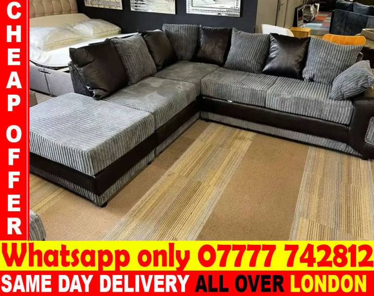 - - -L Shape sofa 3 seater and 2 seater (SAME DAY DELIVERY)