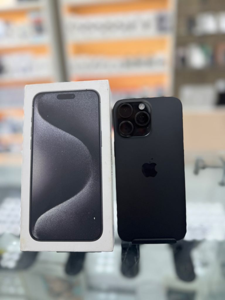 iPhone 15 Pro Max 256GB Black Titanium With Warranty 