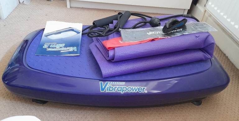 Vibrapower Slim 2 Vibration Plate – Blue, Good Condition