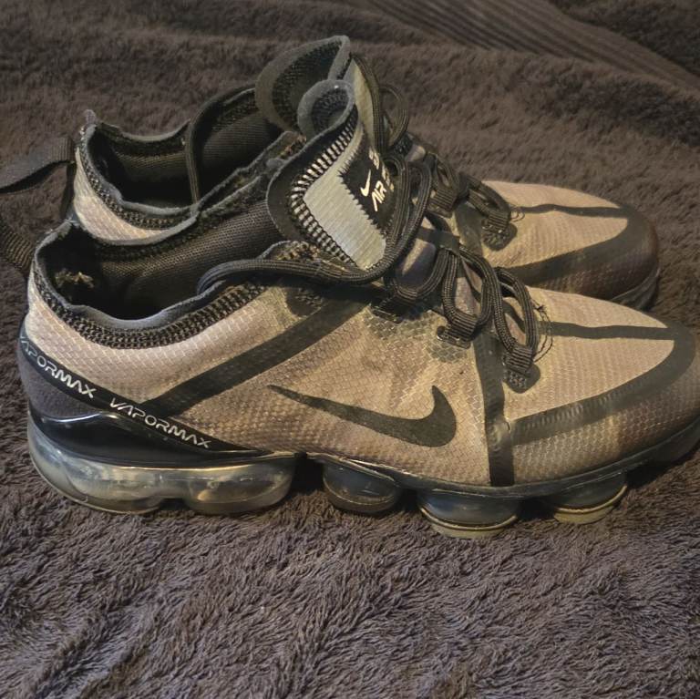 Nike VaporMax Trainers - Grey/Black, Good Condition