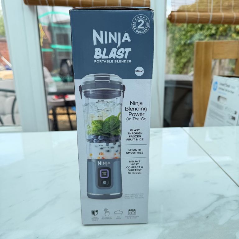 New Ninja Blast Portable Blender – Grey, Still Boxed