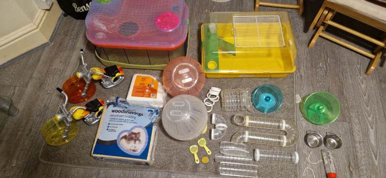 Hamster cage bundle.