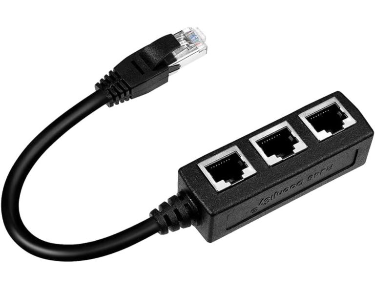 RJ45 Ethernet Cable Splitter Network Adapter  
