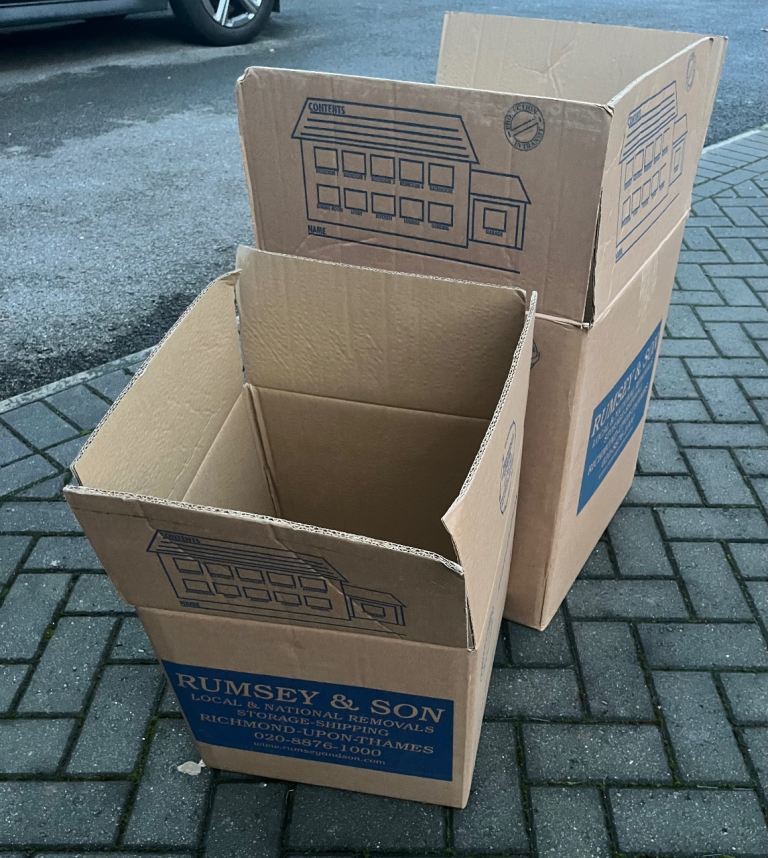 Cardboard Boxes Big Strong Double Wall House Moving / Storage