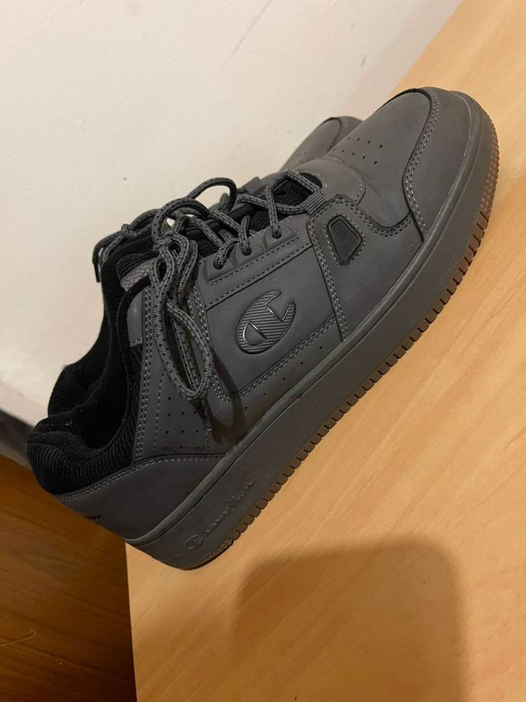 Champion Men's Rebound Low Sneakers - Charcoal Grey/Black