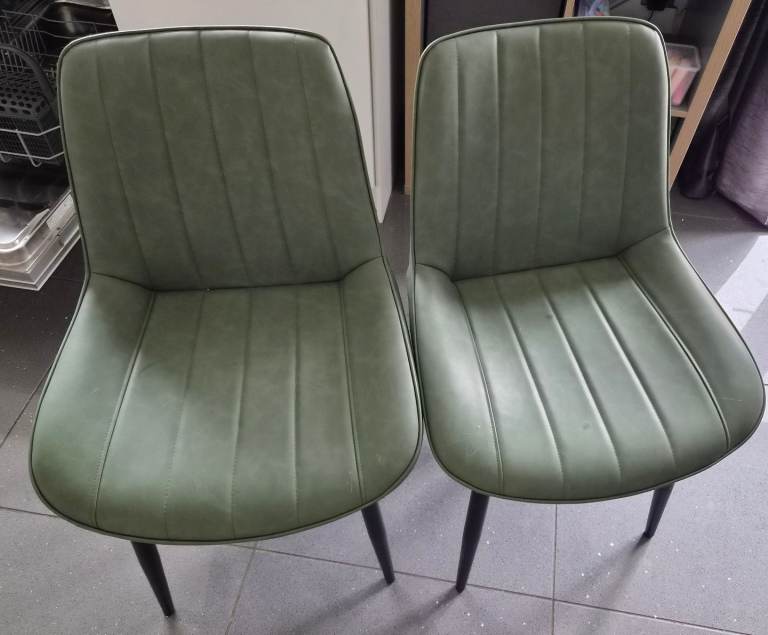 Green chairs