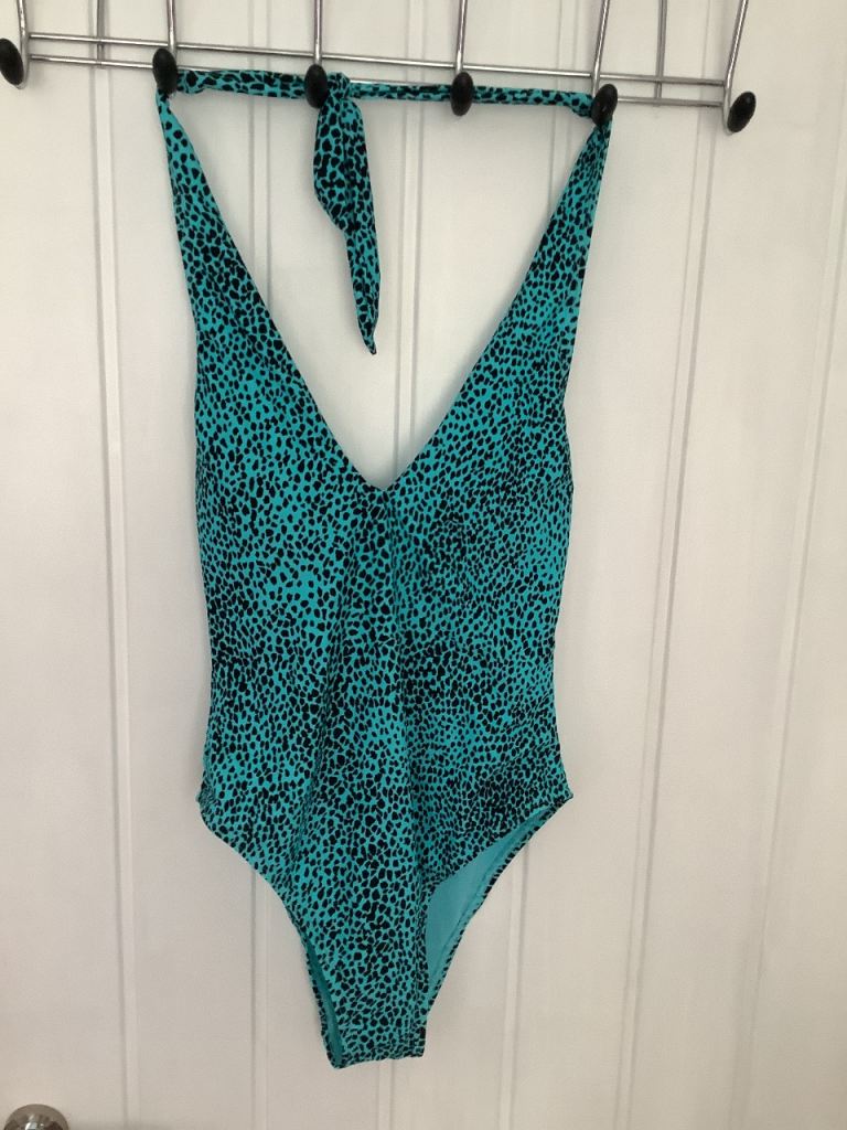 New Look Teal Animal Print Swimsuit  size 6 - New with Tags