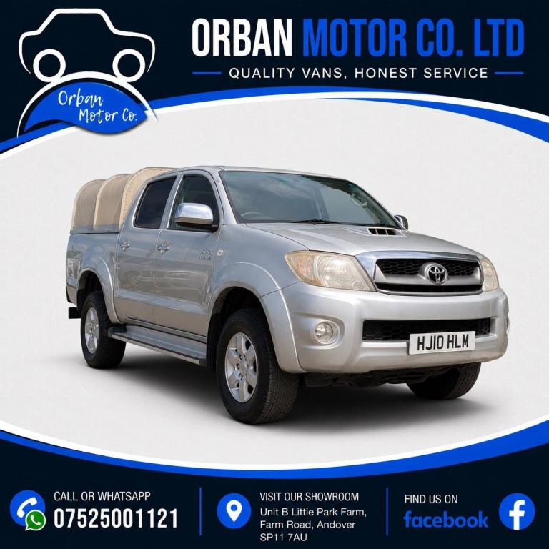 2010 Toyota Hilux 2.5 D-4D HL3 Pickup 4dr Diesel Manual 4WD (194 g/km, 144 bhp) Pickup Diesel Manual
