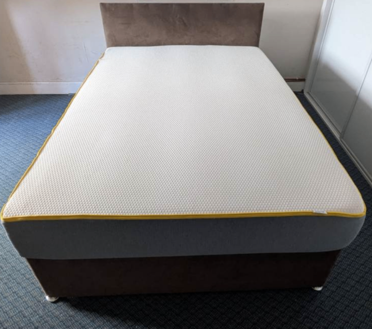 Free Double Bed Base with Reinforced Headboard